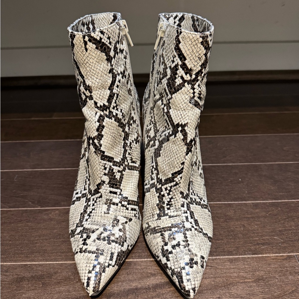 Thalia Sodi Snakeskin Pattern Ankle Boots